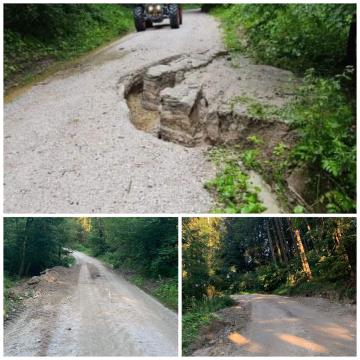 Cesta Spodnji Dular PREJ IN POTEM